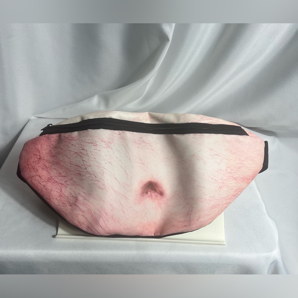 Dad Bod Fanny Pack Waist Belt Funny Gag Gift White Elephant Harry Belly NWOT